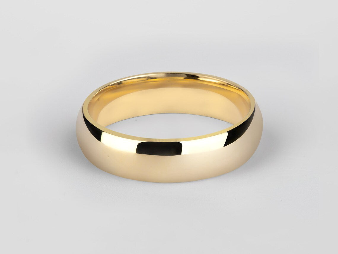10K Yellow Gold 5MM Wedding Band