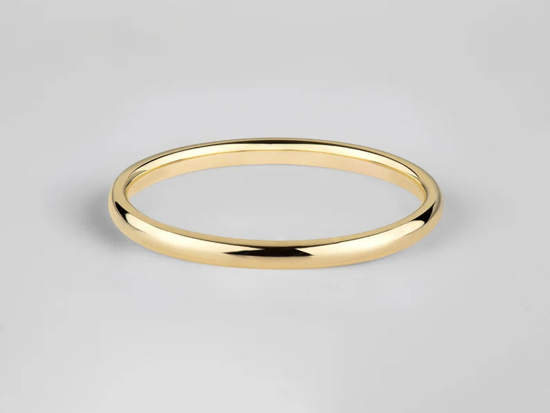 10K Yellow Gold 2MM Wedding Band