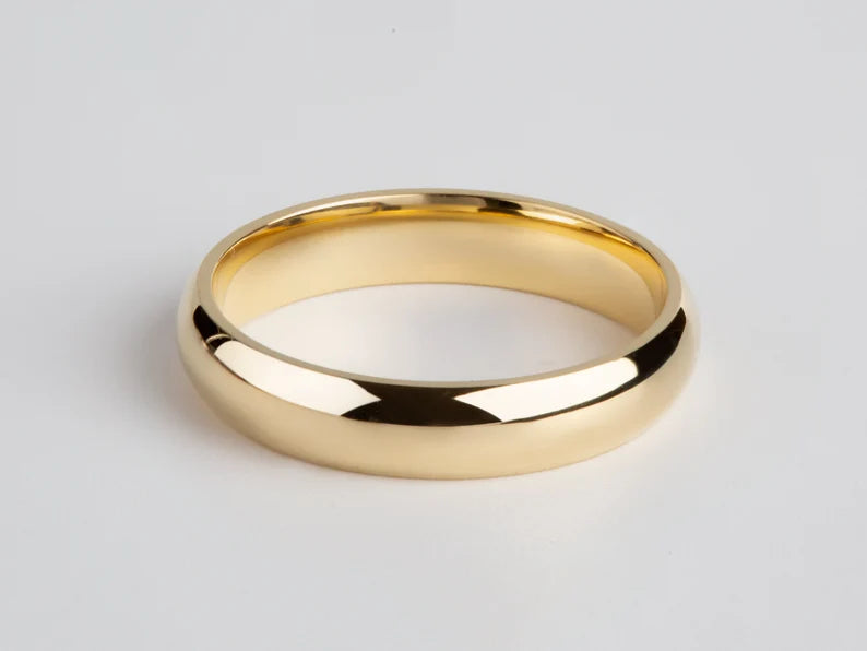 10K Yellow Gold 4MM Wedding Band