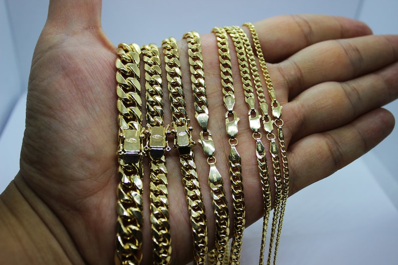 10K Yellow Gold Miami Cuban Chain Necklace