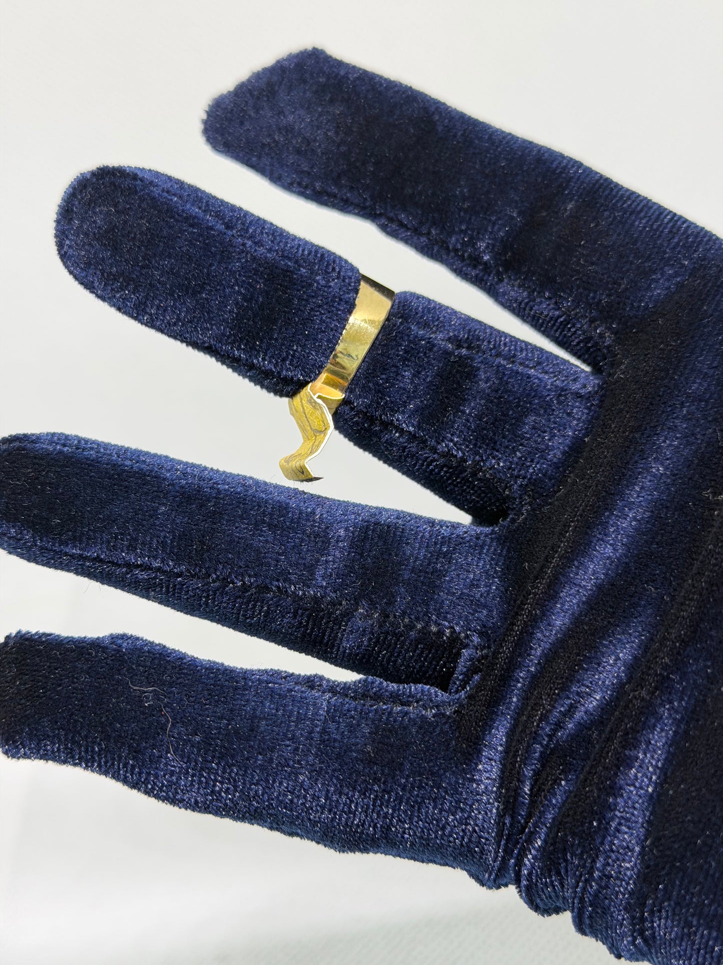 10K Solid Gold Plate Ring - Size 9