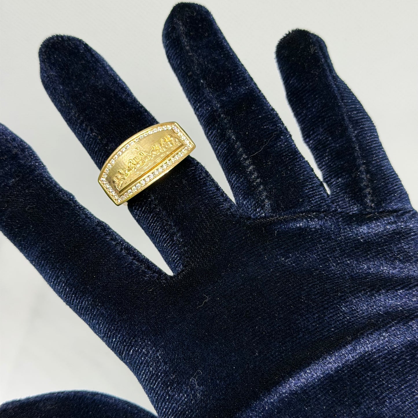 10K Solid Gold Last Supper Gold Ring - Size 10