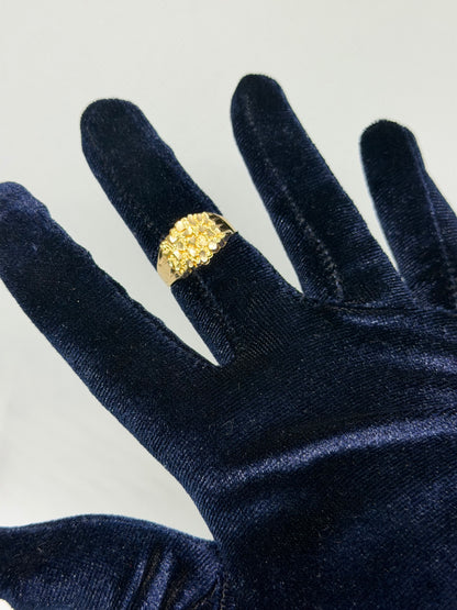 10K Solid Gold Nugget Rings - Size 11