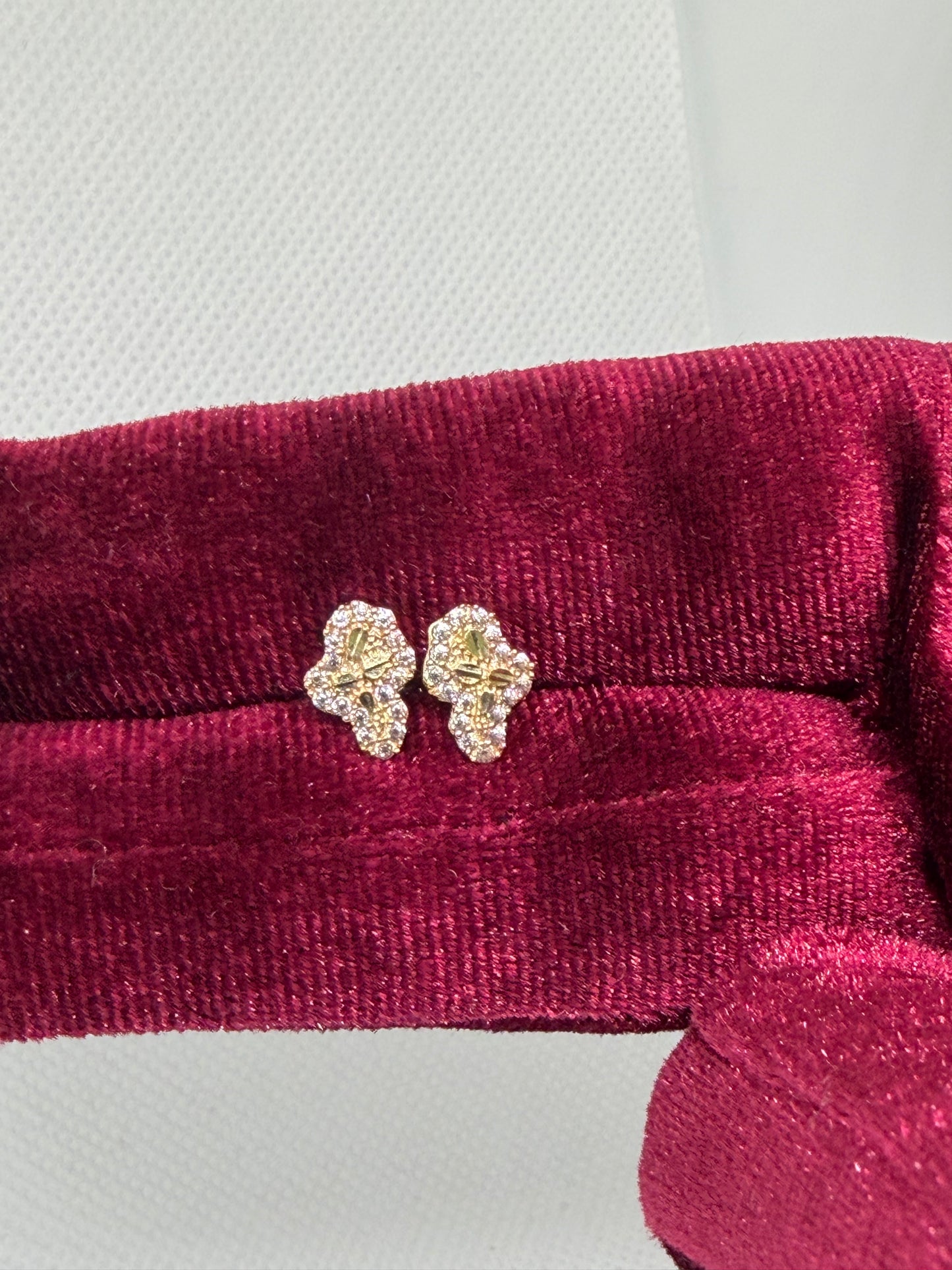 10K Glacier Cut Standard Nugget Earrings