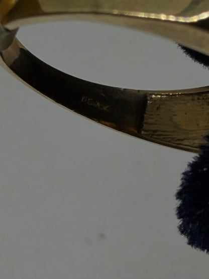 10K Solid Gold Nugget Ring - Size 9.5