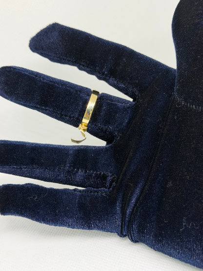 10K Solid Gold Anchor Ring - Size 11.5