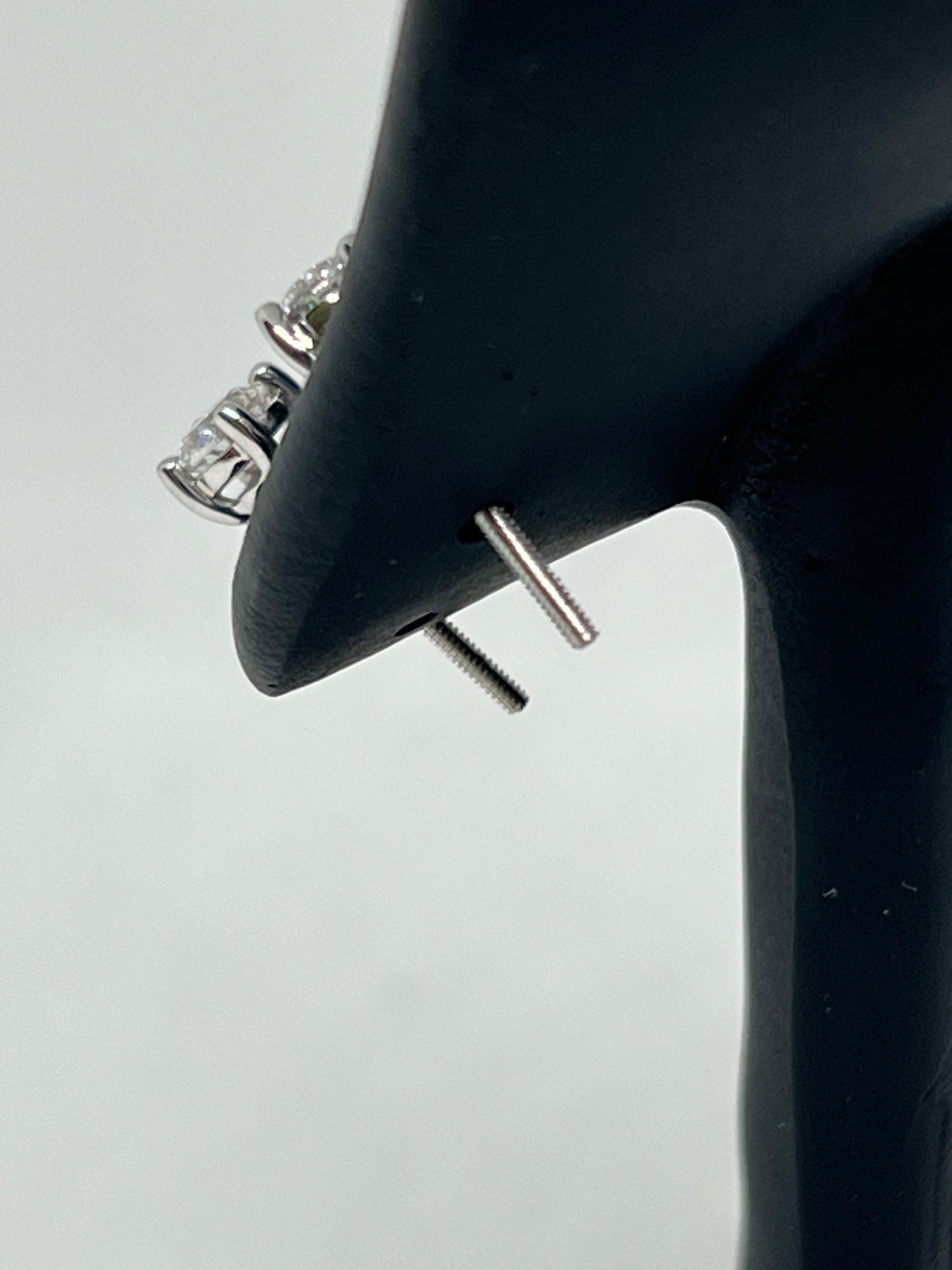 14K White Gold .5 Ct Lab Grown Diamond Earrings - IGI CERTIFIED