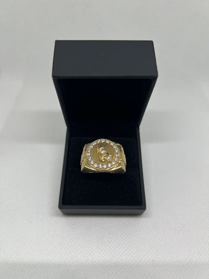 10K Solid Gold Praying Hands Ring - Chain Included