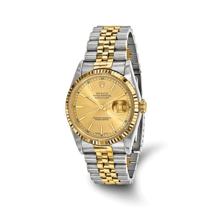 36mm Two Tone Datejust Champagne Dial Rolex (pre-owned)