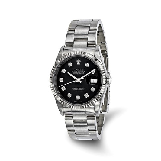 36mm Oyster Black Diamond Dial Rolex (pre-owned(