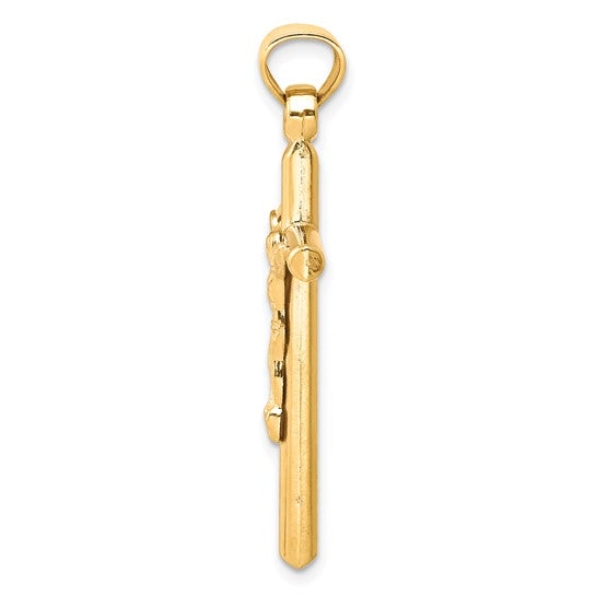 10K Crucifix Pendant Charm