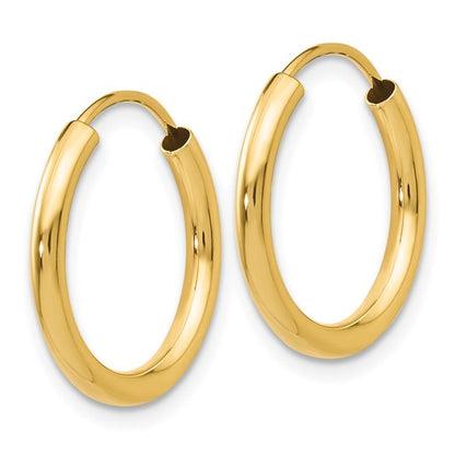 10K Yellow Gold Hoop Earrings