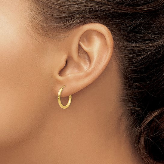 10K Yellow Gold Hoop Earrings