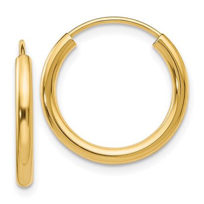 10K Yellow Gold Hoop Earrings