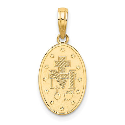 10K Mother Mary Pendant Charm