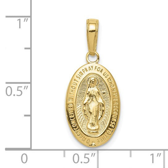 10K Mother Mary Pendant Charm