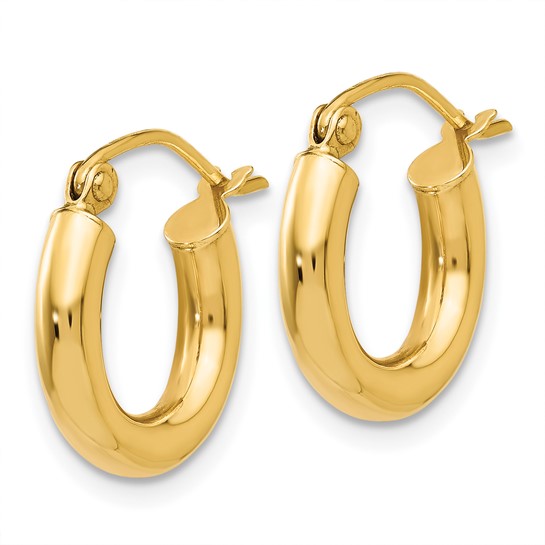 10K Gold Hoop Huggies 3MM (Clasp Style)