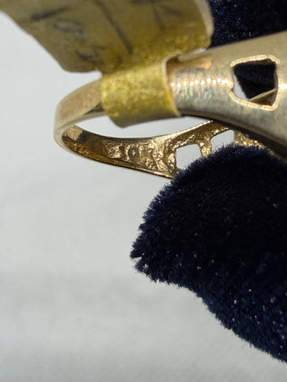 10K Solid Gold Last Supper Ring - Size 10.5