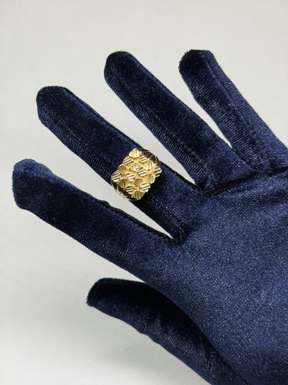10K Solid Gold Nugget Ring - Size 8.5