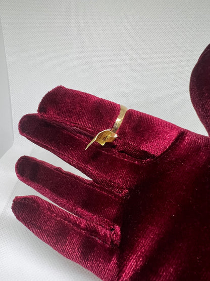 10K Solid Gold Lion Ring - Chain Included