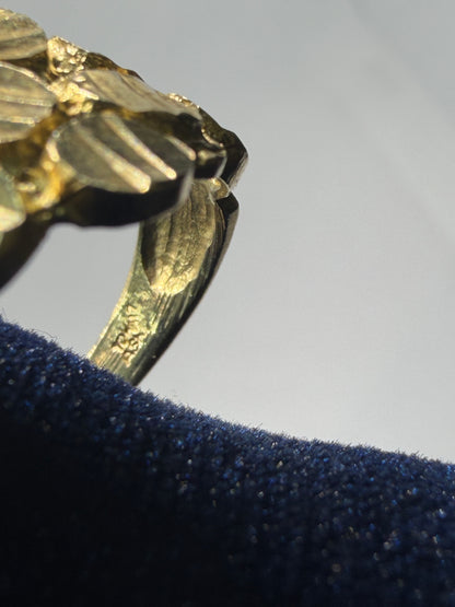10K Solid Gold Nugget Ring - Size 11