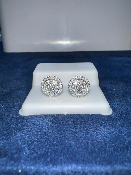 Round Moissanite Earrings
