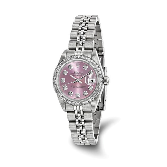 26mm Datejust Pink Diamond Dial Rolex (pre-owned)