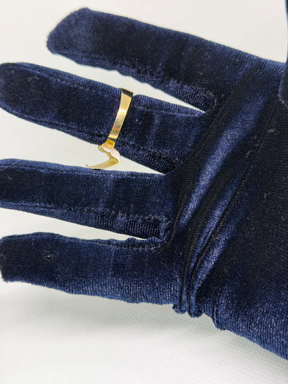 10K Solid Gold Glacier Ring - Size 10