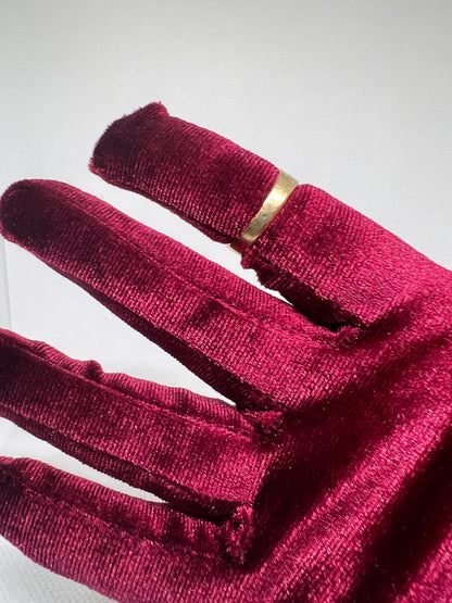 10K Solid Gold Nugget Ring - Chain Included