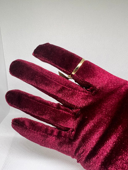 10K Solid Gold Nugget Ring - Chain Included