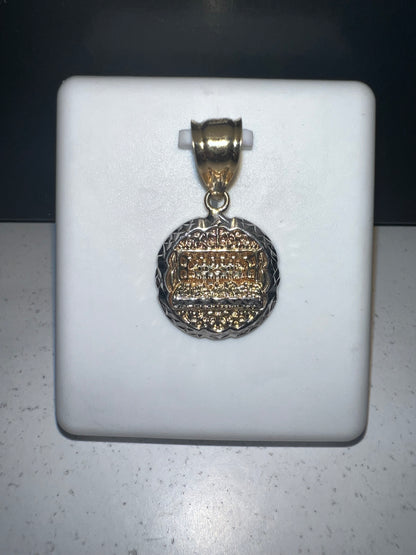10K Two Tone Last Supper Pendant