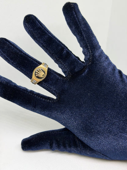 10K Solid Gold Crown Ring - Size 11