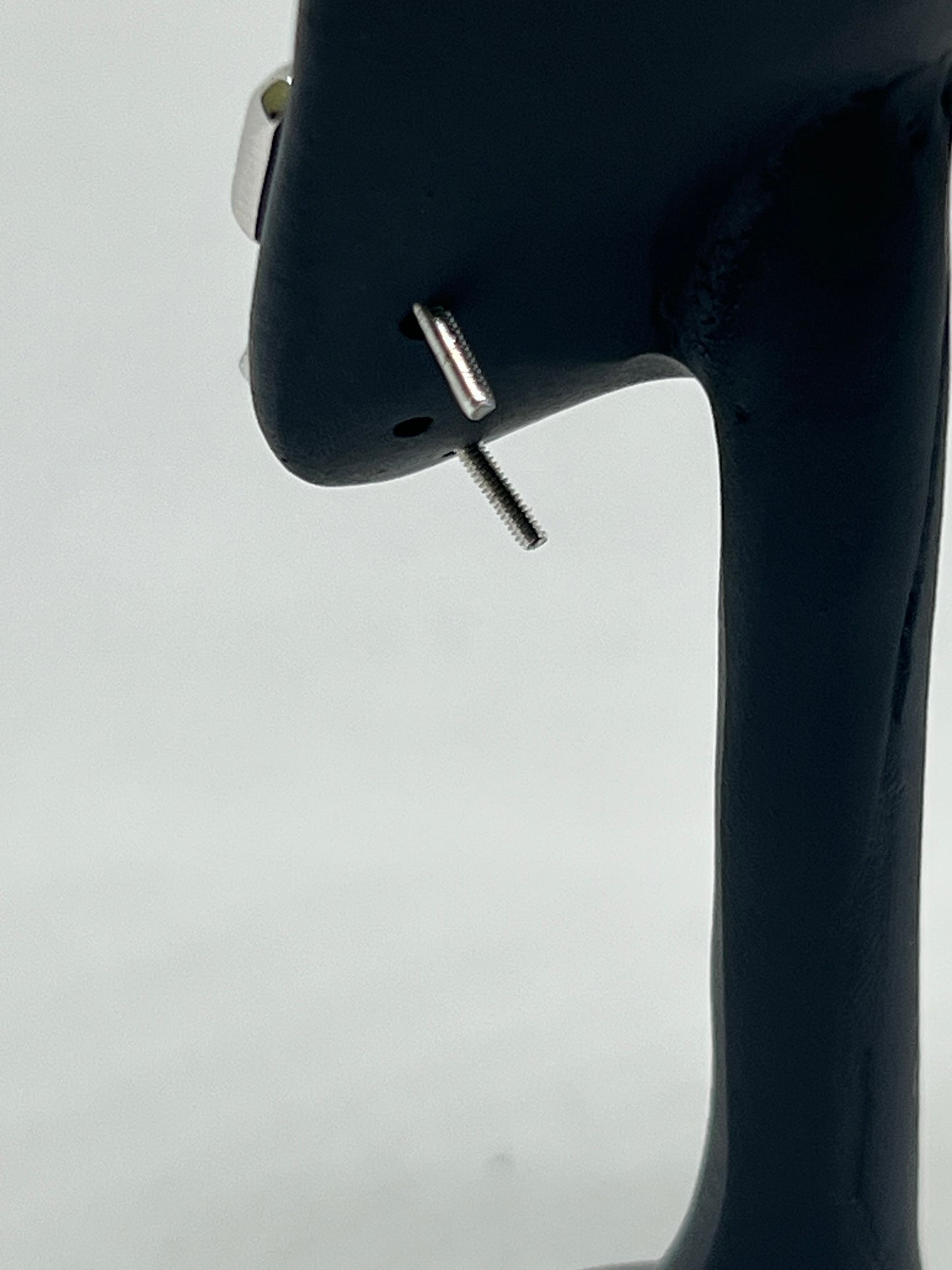 Sterling Silver Glacier Square Moissanite Earrings