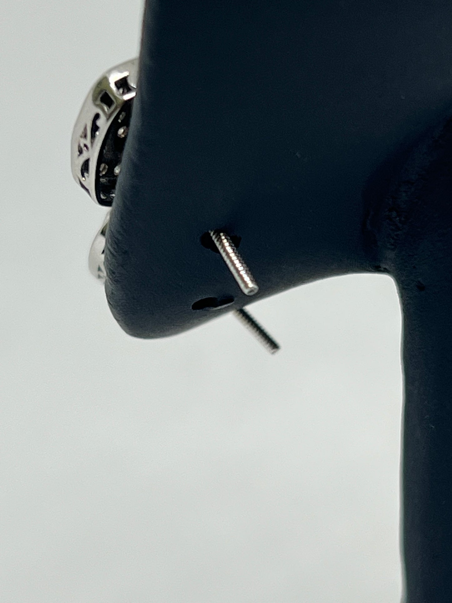 Sterling Silver Glacier Moissanite Earrings