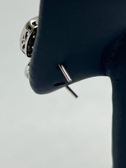 Sterling Silver Glacier Moissanite Earrings