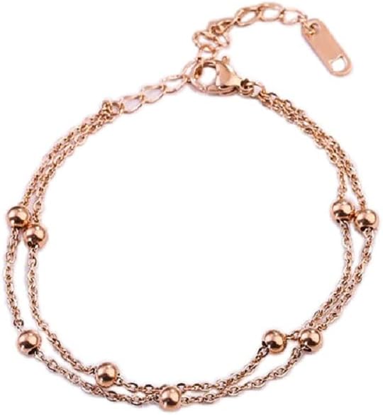 Dainty Ankle Bracelet in Rose Gold