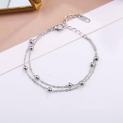 Dainty Ankle Bracelet in Silver