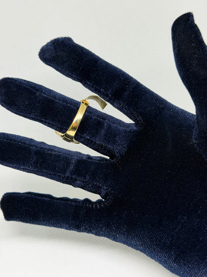 10K Solid Gold Cross Ring - Size 10