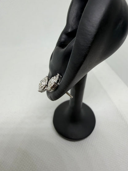 Sterling Silver Circle Moissanite Earrings