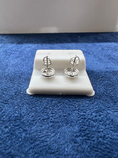 Round Moissanite Earrings