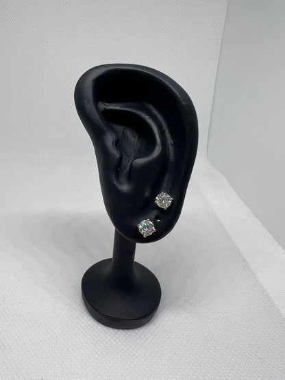 14K White Gold 1 Ct Lab Grown Diamond Earrings - IGI CERTIFIED