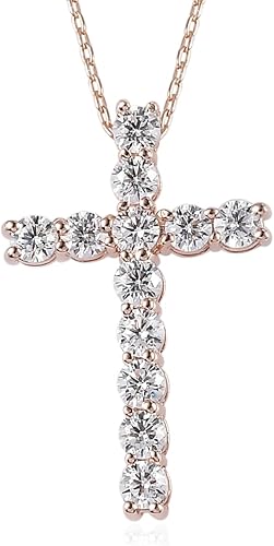 925 Sterling Silver CZ Cross Pendant