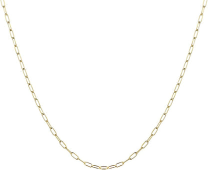 Paperclip Chain in Gold