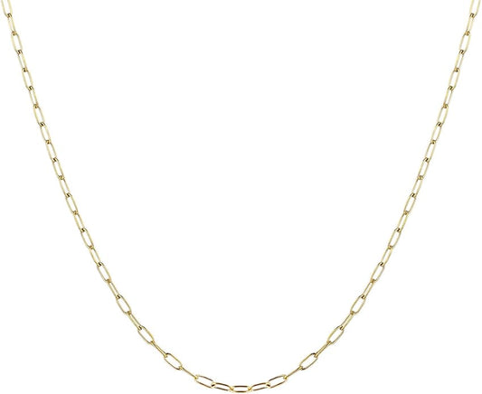 Paperclip Chain in Gold