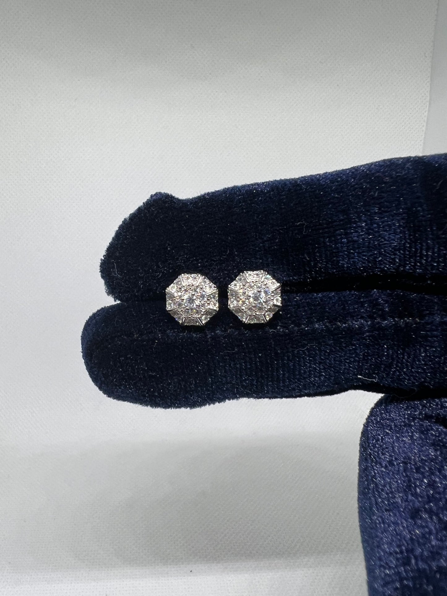 Sterling Silver Glacier Moissanite Earrings