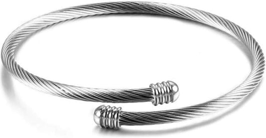 Adjustable Bangle in Silver