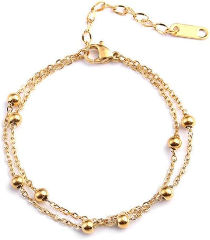 Dainty Ankle Bracelet in Gold