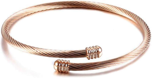 Adjustable Bangle in Rose Gold