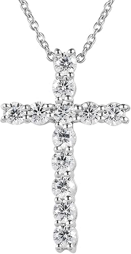 925 Sterling Silver CZ Cross Pendant