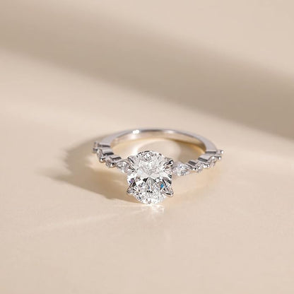 Silver Oval Promise Ring